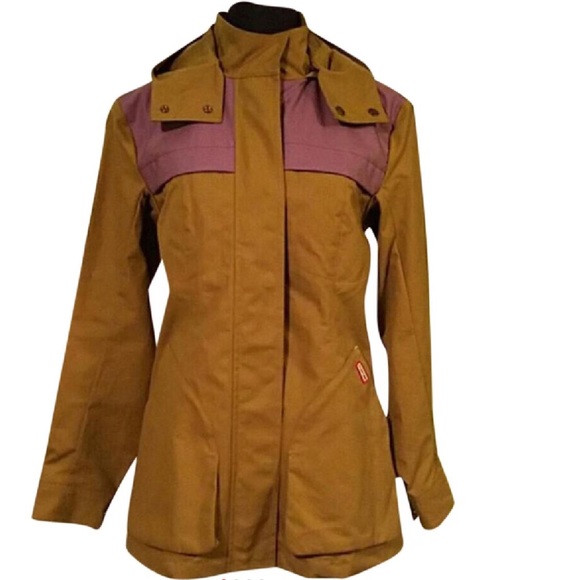 Hunter Jackets & Blazers - Hunter Khaki Neoprene Rain Jacket